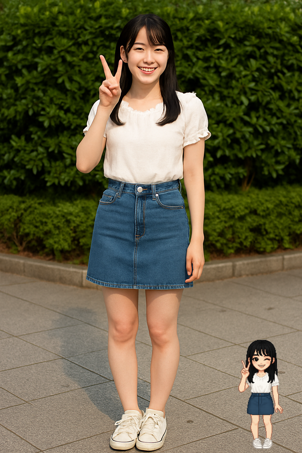 人物画像をアップロード